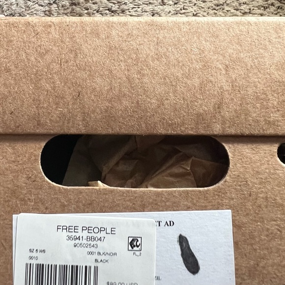 Free People Melissa Soft Velvet Ballerina Flats New In Box - Picture 11 of 12